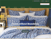 Tablet Screenshot of brassbedfinelinens.com